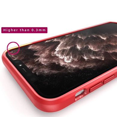 TPU+PC чехол Deen CrystalRing for Magnet (opp) для Apple iPhone 13 Pro (6.1") Бесцветный / Красный
