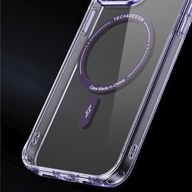 TPU+PC чехол Fullcolor with Magnetic Safe для Apple iPhone 12 (6.1") Purple