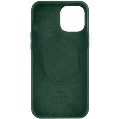Шкіряний чохол Leather Case (AA) with MagSafe для Apple iPhone 14 Pro Max (6.7"), Military green