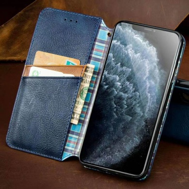Кожаный чехол книжка GETMAN Cubic (PU) для Samsung Galaxy M31 Синий