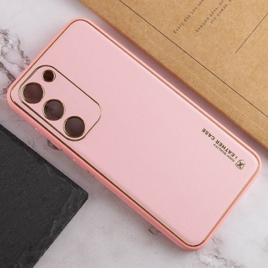 Шкіряний чохол Xshield для Samsung Galaxy S24+, Рожевий / Pink