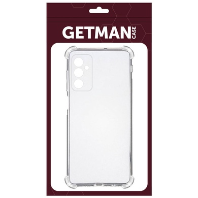 TPU чехол GETMAN Ease logo усиленные углы для Samsung Galaxy A55 Бесцветный (прозрачный)
