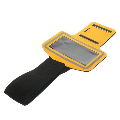 Неопреновий спортивний чохол на руку для Apple iPhone 4 / 4S, Желтый