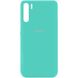 Чехол Silicone Cover My Color Full Protective (A) для Oppo A91 Бирюзовый / Ocean Blue