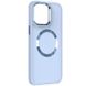 TPU чохол Bonbon Metal Style with MagSafe для Apple iPhone 15 (6.1"), Голубой / Mist blue