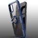 TPU+PC чохол Deen CrystalRing for Magnet (opp) для Apple iPhone 12 mini (5.4"), Безбарвний / Темно-синій