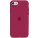 Чехол Silicone Case Full Protective (AA) для Apple iPhone SE (2020) Красный / Rose Red