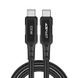 Дата кабель Acefast C4-03 USB-C to USB-C 100W aluminum alloy (2m) Black