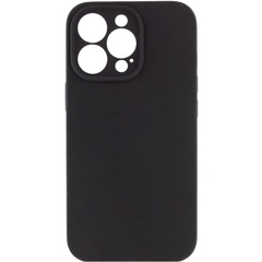 Чехол Silicone Case Full Camera Protective (AA) NO LOGO для Apple iPhone 15 Pro (6.1") Черный / Black