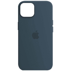 Чехол Silicone Case Full Protective (AA) для Apple iPhone 12 Pro / 12 (6.1") Синий / Abyss Blue