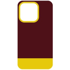 Чехол TPU+PC Bichromatic для Apple iPhone 11 (6.1") Brown burgundy / Yellow