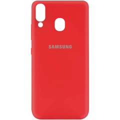 Чехол Silicone Cover My Color Full Protective (A) для Samsung Galaxy A40 (A405F) Красный / Red