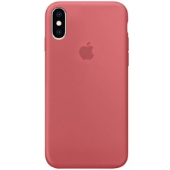 Чохол Silicone Case Full Protective (AA) для Apple iPhone XS Max (6.5 "), Красный / Camellia