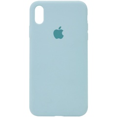 Чохол Silicone Case Full Protective (AA) для Apple iPhone X (5.8 ") / XS (5.8"), Бирюзовый / Turquoise