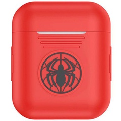 Силіконовий футляр Marvel series для навушників AirPods, Spider man / Красный