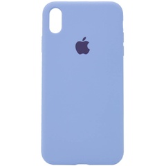 Чехол Silicone Case Full Protective (AA) для Apple iPhone XR (6.1") Голубой / Lilac Blue