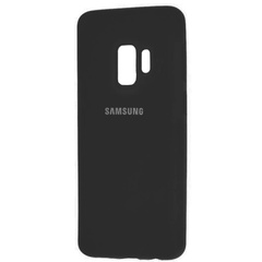 Чехол Silicone Cover Full Protective (AA) для Samsung Galaxy S9 Черный / Black