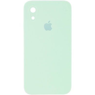 Чехол Silicone Case Square Full Camera Protective (AA) для Apple iPhone XR (6.1") Бирюзовый / Light Turquoise