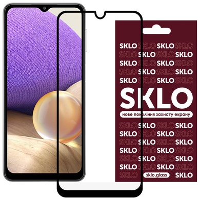 Защитное стекло SKLO 3D (full glue) для Samsung Galaxy A72 4G / A72 5G Черный