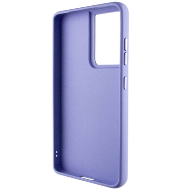 TPU чехол Bonbon Metal Style with MagSafe для Samsung Galaxy S21 Ultra Сиреневый / Dasheen