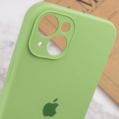 Чехол Silicone Case Full Camera Protective (AA) для Apple iPhone 13 (6.1") Мятный / Mint