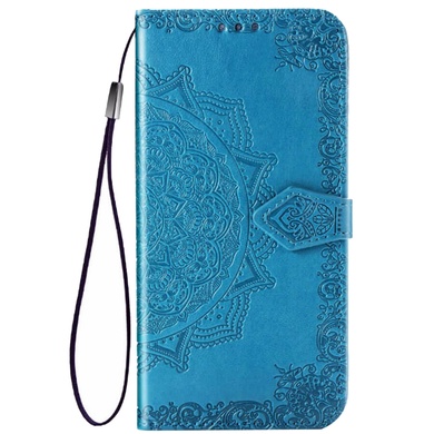 Кожаный чехол (книжка) Art Case с визитницей для Samsung Galaxy M20 Синий