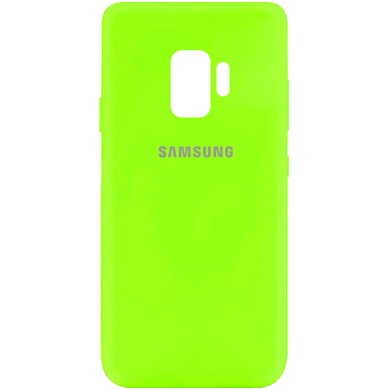 Чехол Silicone Cover My Color Full Protective (A) для Samsung Galaxy S9 Салатовый / Neon green