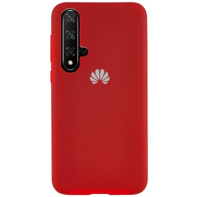 Чехол Silicone Cover Full Protective (AA) для Huawei Honor 20 / Nova 5T, Красный / Dark Red