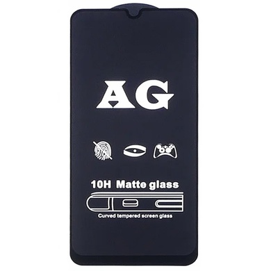 Захисне скло 2.5D CP+ (full glue) Matte для Samsung Galaxy A02s/A02/M02s/M02/A03s/A03 Core/A03, Чорний