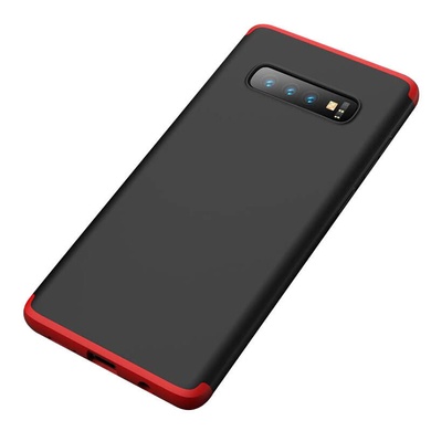 Пластиковая накладка GKK LikGus 360 градусов (opp) для Samsung Galaxy S10 Черный / Красный