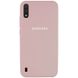 Чехол Silicone Cover Full Protective (AA) для Samsung Galaxy A01 Розовый / Pink Sand