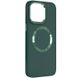 TPU чехол Bonbon Metal Style with MagSafe для Apple iPhone 15 (6.1") Зеленый / Army Green