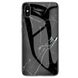 TPU+Glass чехол Luxury Marble для Apple iPhone X / XS (5.8"), Черный