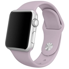 Силиконовый ремешок для Apple watch 42mm/44mm/45mm Серый / Lavender