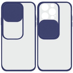 Чехол Camshield mate TPU со шторкой для камеры для Apple iPhone 13 Pro (6.1") Синий