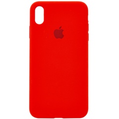 Чехол Silicone Case Full Protective (AA) для Apple iPhone X (5.8") / XS (5.8") Красный / Red