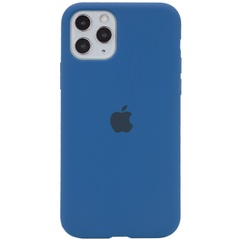Чехол Silicone Case Full Protective (AA) для Apple iPhone 11 Pro (5.8") Синий / Navy Blue