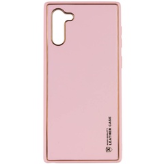 Кожаный чехол Xshield для Samsung Galaxy Note 10 Розовый / Pink