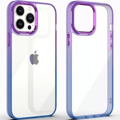 Чехол TPU+PC Fresh sip series для Apple iPhone 13 Pro (6.1") Синий / Фиолетовый