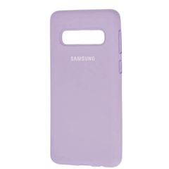 Чехол Silicone Cover Full Protective (AA) для Samsung Galaxy S10 Сиреневый / Dasheen