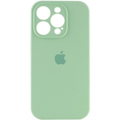 Чехол Silicone Case Full Camera Protective (AA) для Apple iPhone 13 Pro (6.1") Зеленый / Pistachio