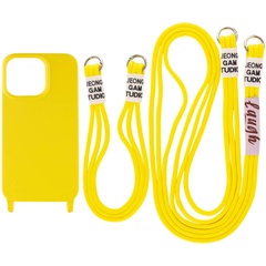 Чехол TPU two straps California для Apple iPhone 13 Pro Max (6.7") Желтый