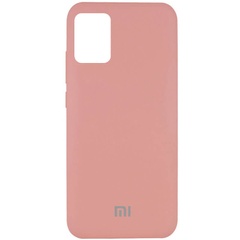 Чехол Silicone Cover Full Protective (AA) для Xiaomi Mi 10 Lite Розовый / Peach