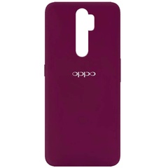 Чехол Silicone Cover My Color Full Protective (A) для Oppo A5 (2020) / Oppo A9 (2020) Бордовый / Marsala