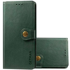 Кожаный чехол книжка GETMAN Gallant (PU) для Samsung Galaxy A12 / M12 Зеленый