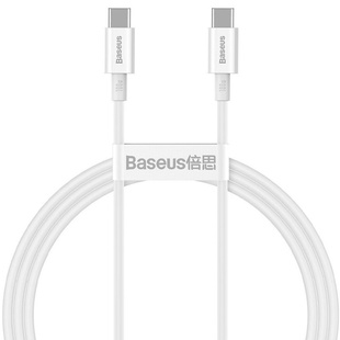 Дата кабель Baseus Superior Series Fast Charging Type-C to Type-C PD 100W (1m) (CATLYS-B), Белый