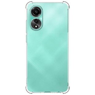 TPU чехол GETMAN Ease logo усиленные углы для Oppo A78 4G Бесцветный (прозрачный)