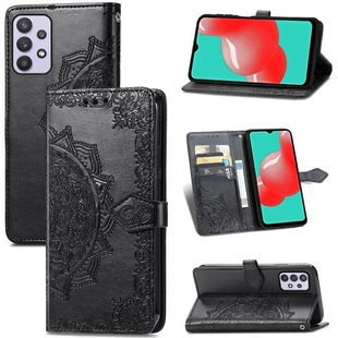 Кожаный чехол (книжка) Art Case с визитницей для Samsung Galaxy A52 4G / A52 5G / A52s Черный