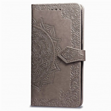 Кожаный чехол (книжка) Art Case с визитницей для Xiaomi Redmi 6A Серый