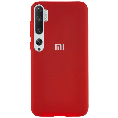 Чохол Silicone Cover Full Protective (AA) для Xiaomi Mi Note 10 / Note 10 Pro / Mi CC9 Pro, Червоний / Dark Red